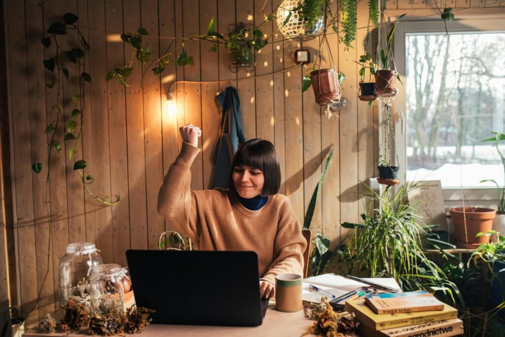 Healthy indoor plants thriving without sunlight