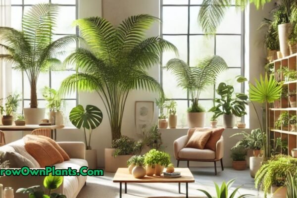 Mental health improvement with indoor plants