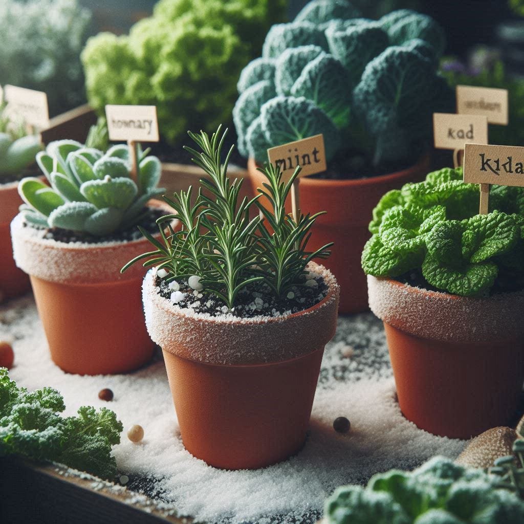 Indoor plants in cold weather