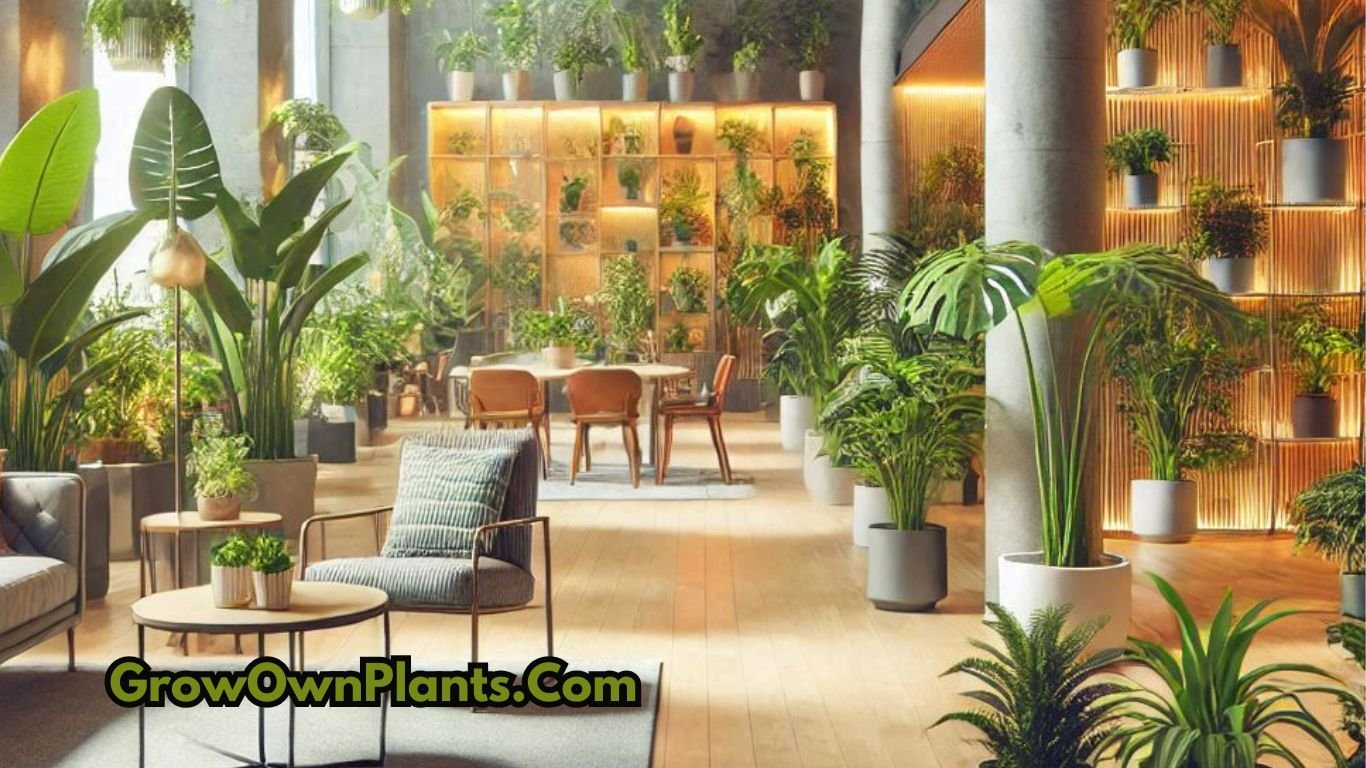 Top indoor plants that purify the air in a stylish living room