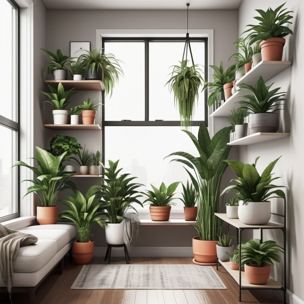 maintain and keep healthy indoor plants for small apartments