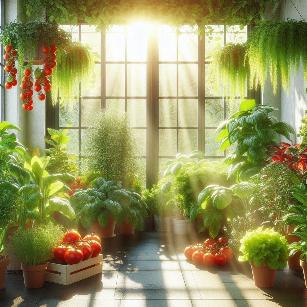 A-well-organized-indoor-vegetable-garden-