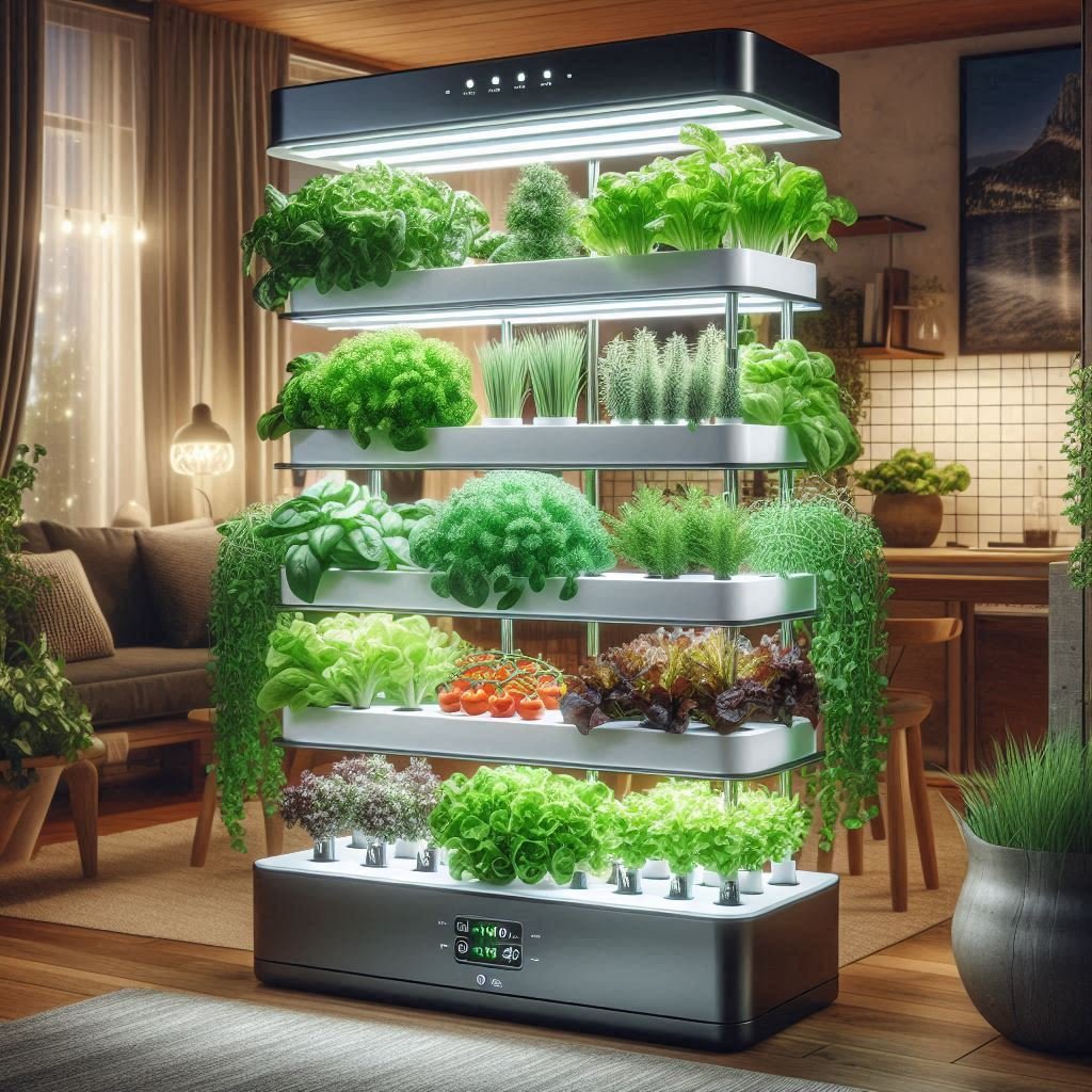 Hydroponic indoor vegetable garden