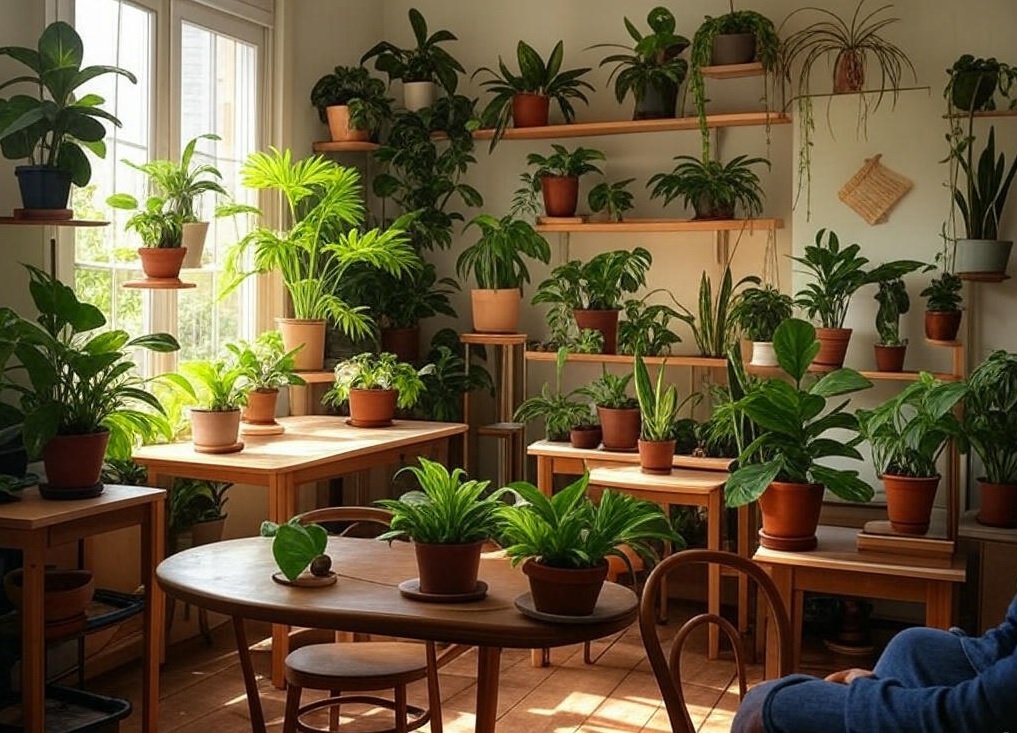 fast-growing indoor plants in small space
