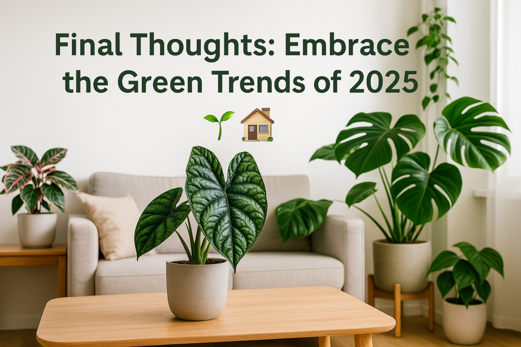 green trends houseplants 2025